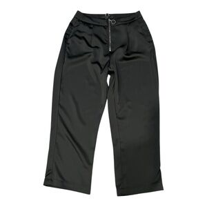 Paige Satin, Cropped Cocktail Dressy Pants Women's Size 0 in Black